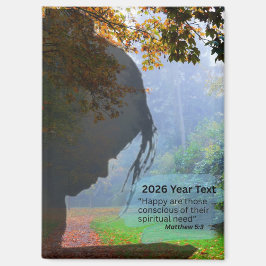 2026 Year Text Meditating マグネット