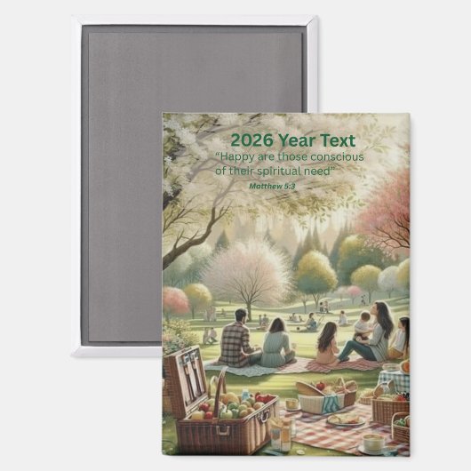 2026 Year Text Paradise マグネット (正面/裏面)