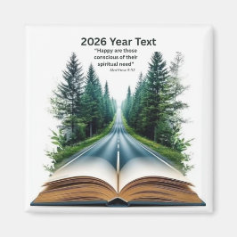 2026 Year Text Road to Life マグネット