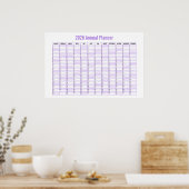 2026 Year-to-View Wall Planner Calendar  ポスター (キッチン)