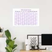 2026 Year-to-View Wall Planner Calendar  ポスター (ホームオフィス)