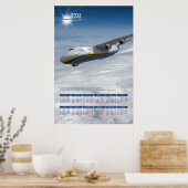 2026 Yearly Wall Calendar Poster Antonov-225 Mriya ポスター (キッチン)
