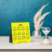 2026 Yellow Desk Calendar by Janz フォトプラーク (インサイチュ)