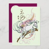2026 Zodiac Horse Chinese New Year 招待状 (正面/裏面)