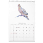 2026Backyard Birds in Watercolor Calendar カレンダー (2月 2027)
