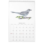 2026Backyard Birds in Watercolor Calendar カレンダー (3月 2027)