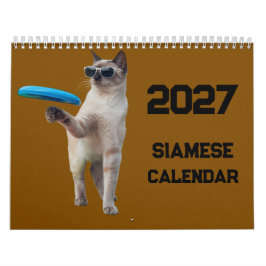 2027シャム猫カレンダー カレンダー