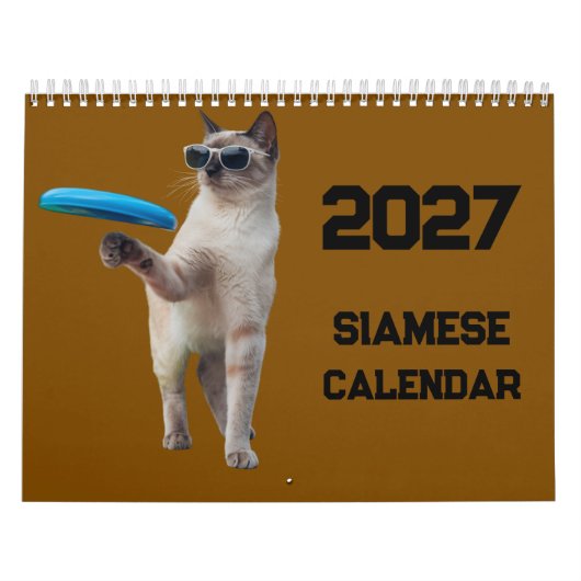 2027シャム猫カレンダー カレンダー (カバー)