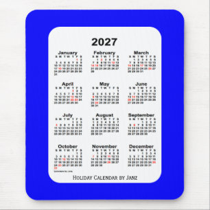 2027ブルーホリデーカレンダーバイジャンツ マウスパッド
