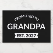 2027年おじいちゃん就任 新米パパ2世 フードラベル (シングルラベル)