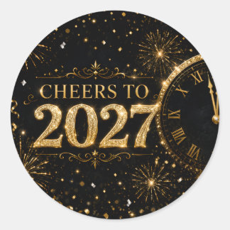 2027年おめでとう ラウンドシール