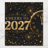 2027年おめでとう ワインラベル (シングルラベル)