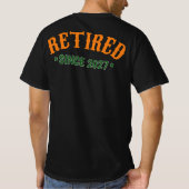 2027年から定年退職です 定年退職 Tシャツ (裏面)
