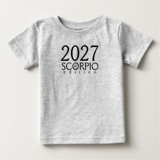 2027年さそり座エディション　シンボル付きベビーTシャツ ベビーTシャツ