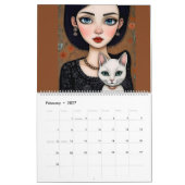 2027年ねこ愛好家カレンダー カレンダー (2月 2027)