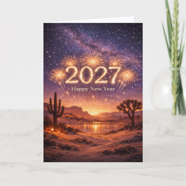 2027年の砂漠の夜空のゴールデンファイヤーワークス祝賀 シーズンカード