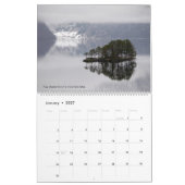 2027年の風景の反射カレンダー カレンダー (1月 2027)