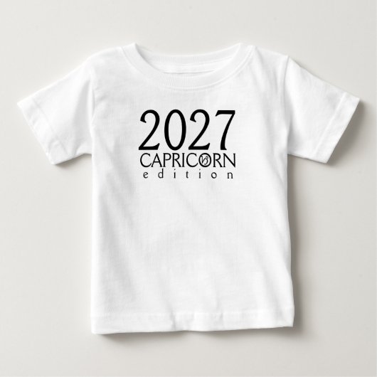 2027年やぎ座エディション ベビーTシャツ (正面)