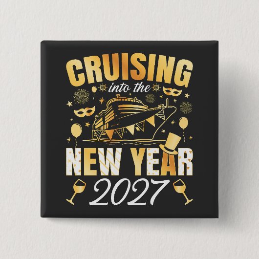 2027年を迎えるスクエア 缶バッジ (正面)