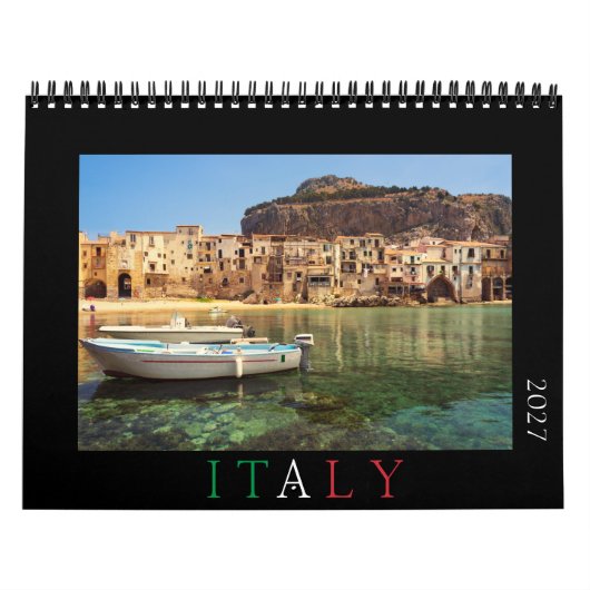 2027年イタリア風景写真 カレンダー (カバー)