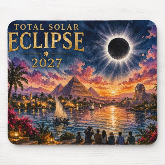 2027年エジプト皆既日食 マウスパッド (正面)