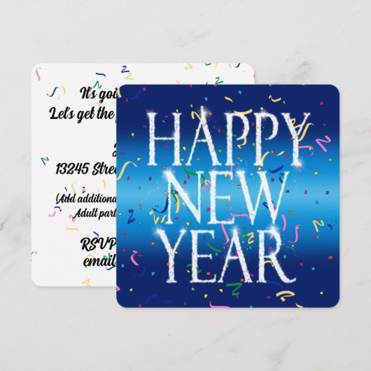 2027年オドメーター新年パーティー 招待状 (正面/裏面)