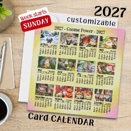 2027年カスタムフォトノームカレンダー 日曜日始まり