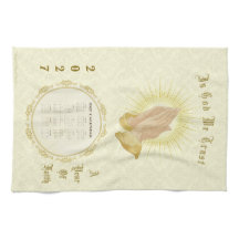2027年カレンダータオル In God We Trust