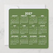 2027年カレンダービジネスロゴ - ブランチ Cheers シーズンカード (裏面)