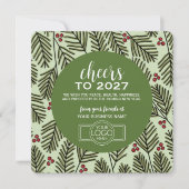 2027年カレンダービジネスロゴ - ブランチ Cheers シーズンカード (正面)