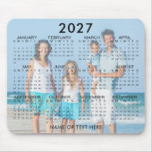 2027年カレンダーフォトオーバーレイカスタム マウスパッド (正面)
