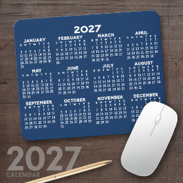 2027年カレンダーホリゾンタルフルイヤー マウスパッド