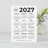2027年カレンダーロゴ入り年間ビュー 招待状 (スタンド正面)