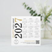 2027年カレンダーロゴQRコード 謹賀新年 シーズンカード (スタンド正面)