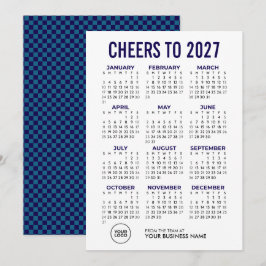 2027年カレンダー付きビジネス法人用ブルー シーズンカード