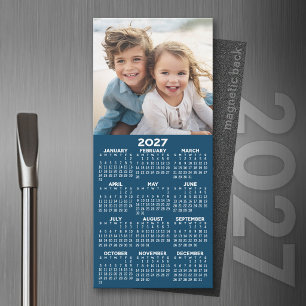2027年カレンダー付きフォトモダン・マグネット