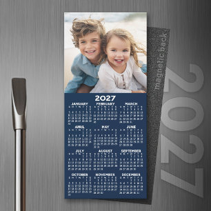 2027年カレンダー付きフォトモダン・マグネット