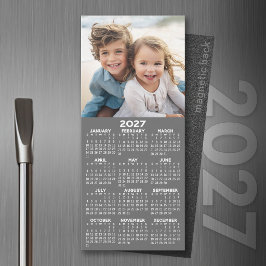 2027年カレンダー付きフォトモダン・マグネット