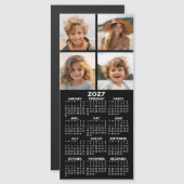 2027年カレンダー付きフォトモダン・マグネット (正面/裏面)