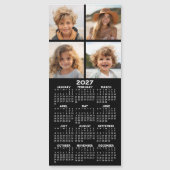 2027年カレンダー付きフォトモダン・マグネット (正面)