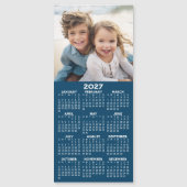 2027年カレンダー付きフォトモダン・マグネット (正面)