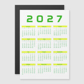 2027年カレンダー (正面/裏面)