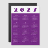 2027年カレンダー (正面/裏面)