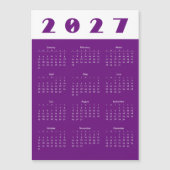 2027年カレンダー (正面)