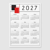 2027年カレンダー (正面)