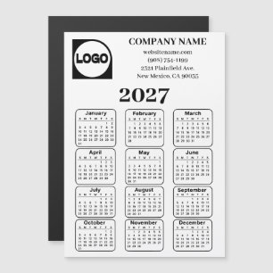 2027年カレンダー オーダー会社名&ロゴ入りマグネット