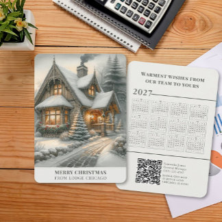 2027年カレンダー コテージコア クリスマス ビジネス