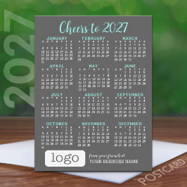 2027年カレンダー(ビジネス用ロゴ入り) ポストカード