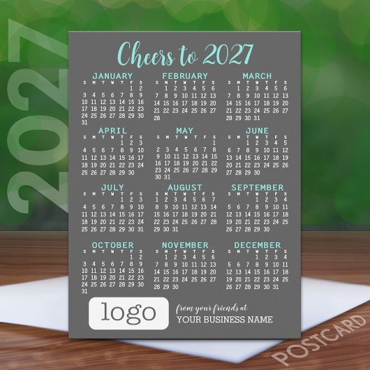 2027年カレンダー(ビジネス用ロゴ入り) ポストカード
