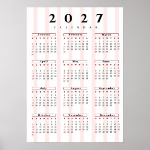 2027年カレンダー ポスター